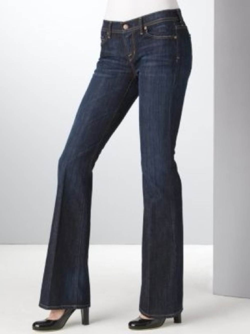 Citizens of Humanity "Ingrid" Low Rise Flare Jeans in New Pacific Wash